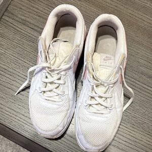 Nike Air White and Pink Sneakers